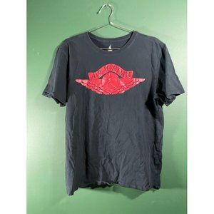 Air Jordan - Men's Black Short Sleeve Logo T-Shirt - Size XL